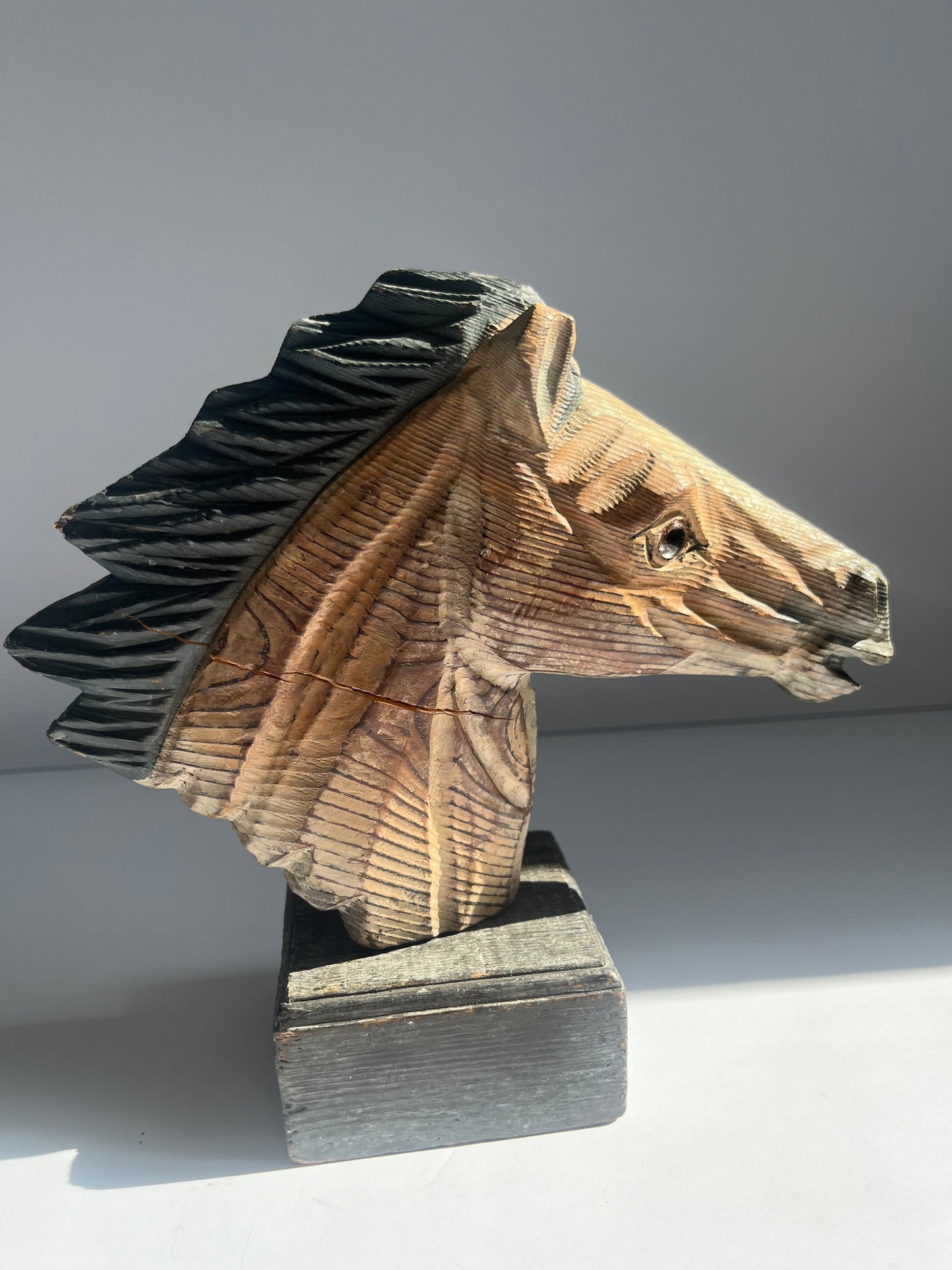 Hand Carved Horse Heads