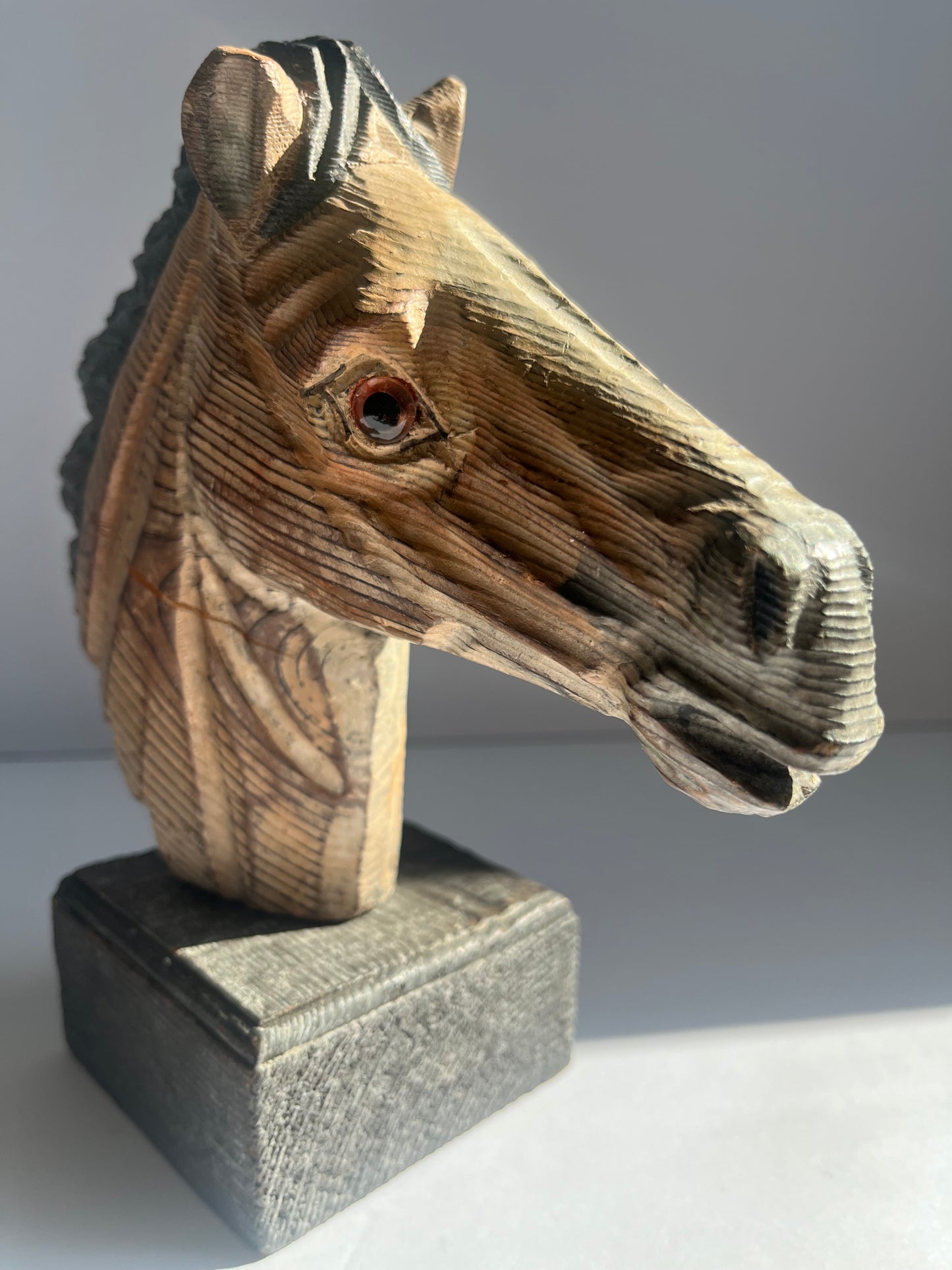 Hand Carved Horse Heads