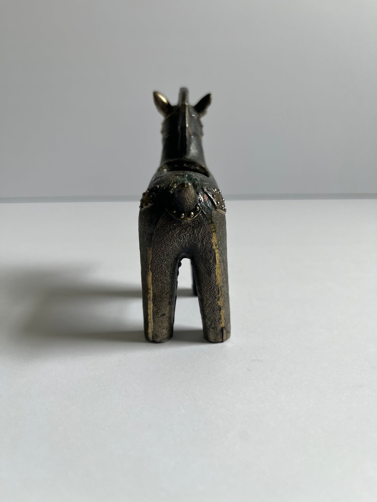 Cast Metal Horse Incense Holder