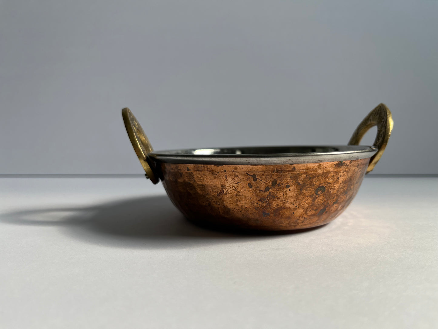 Stainless Steel Hammered Copper Serveware