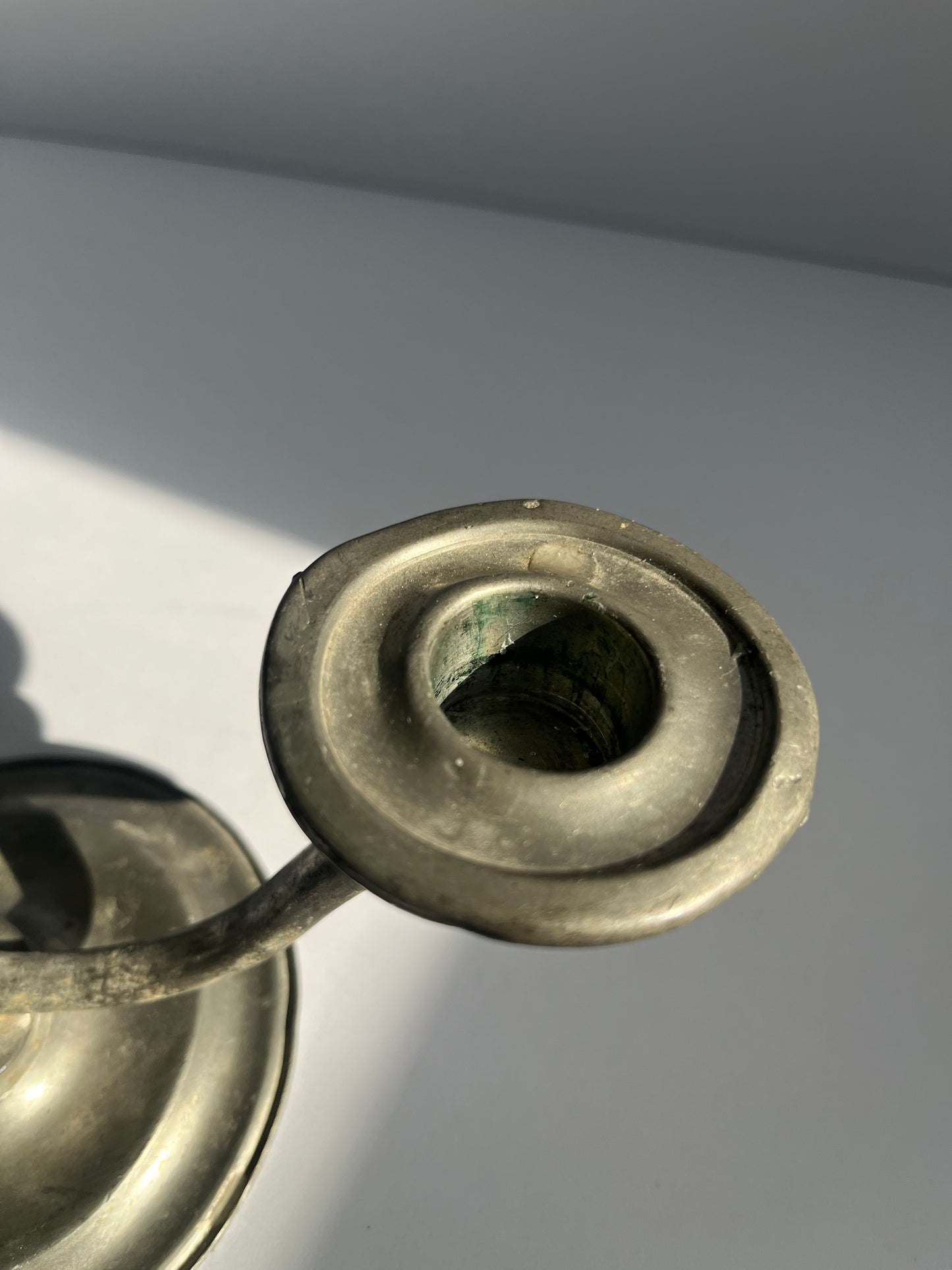 Pewter Candleholder