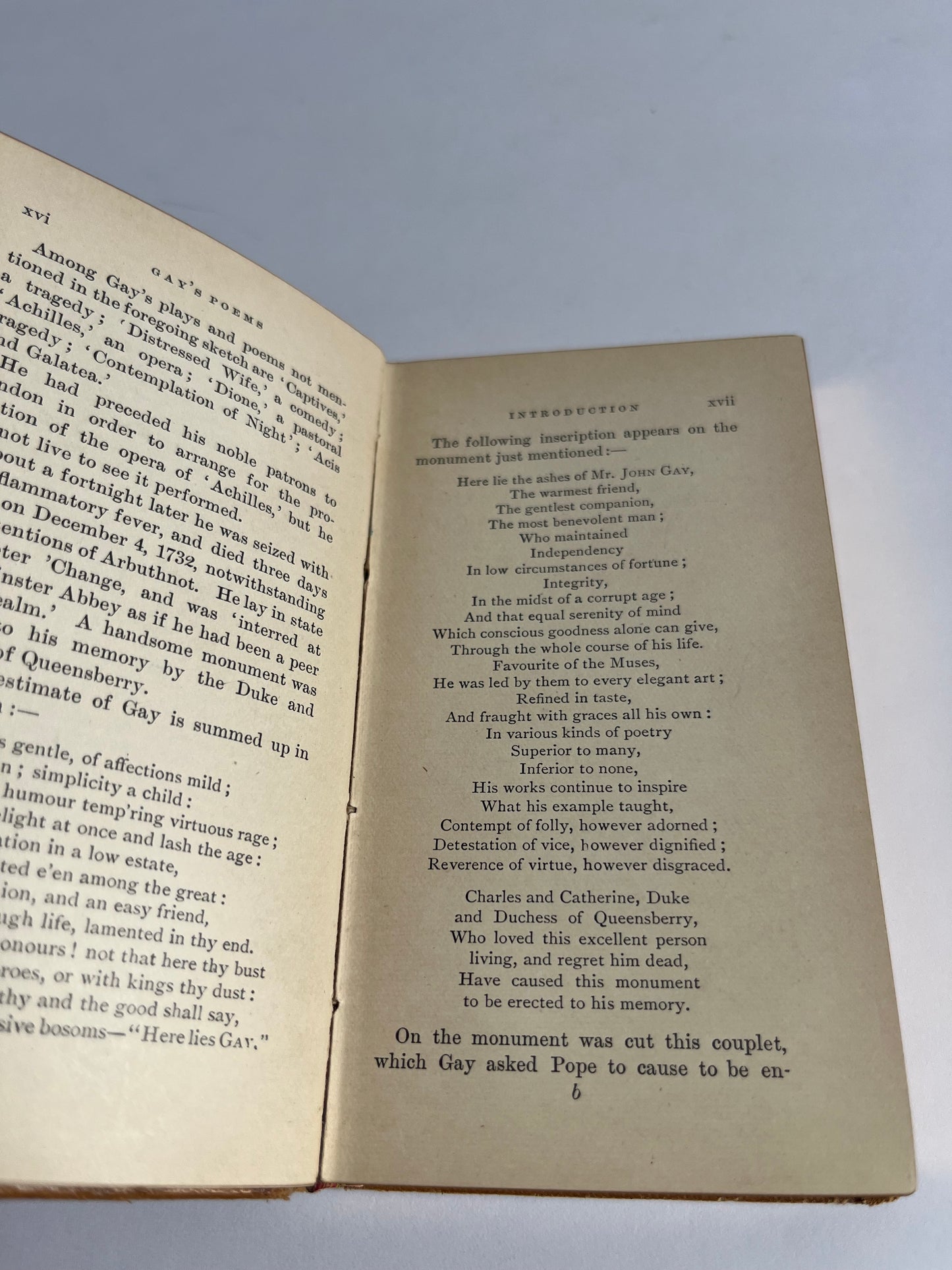 John Gay's Trivia and Other Poems