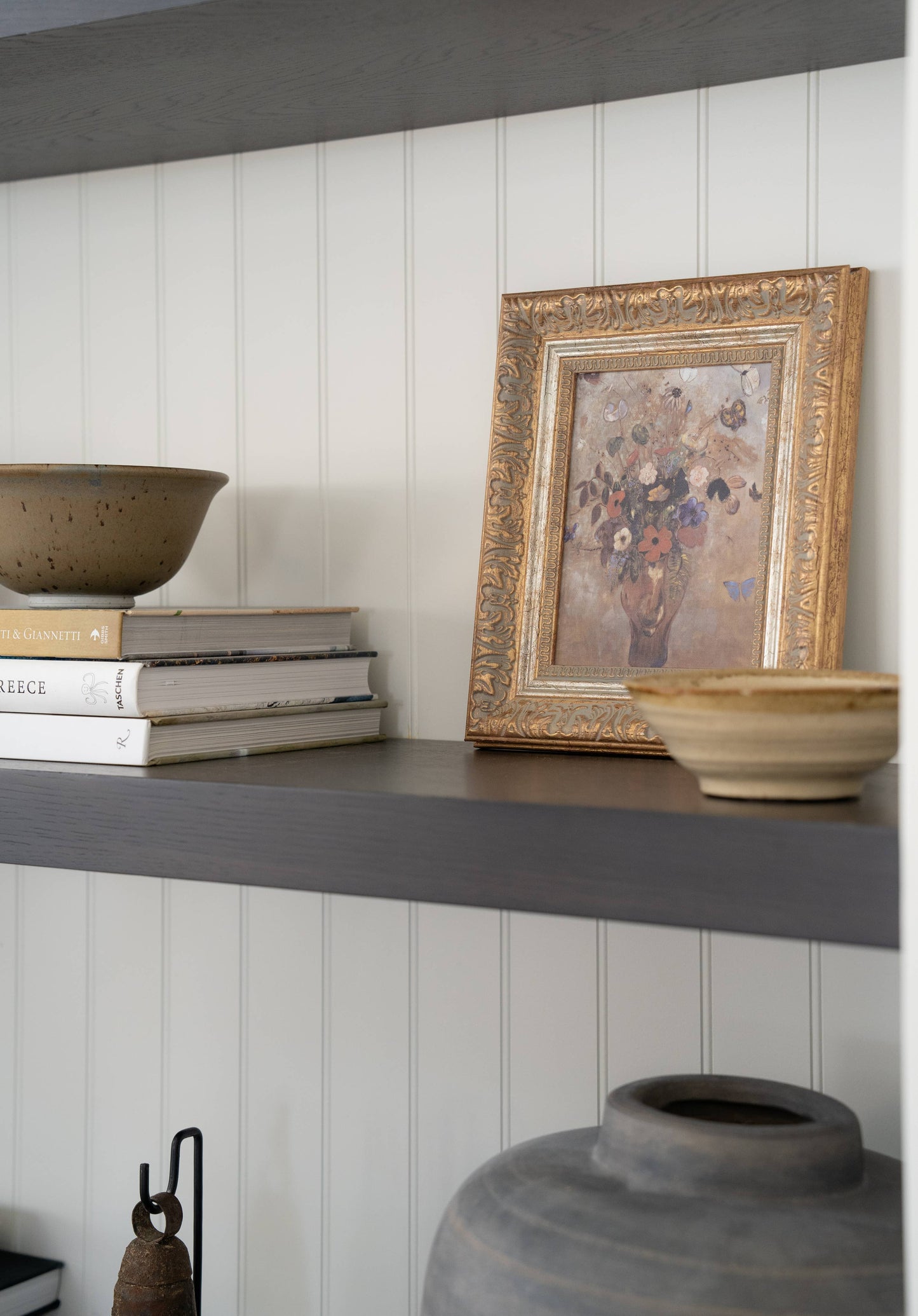 Flower Vase + Butterflies Framed Art