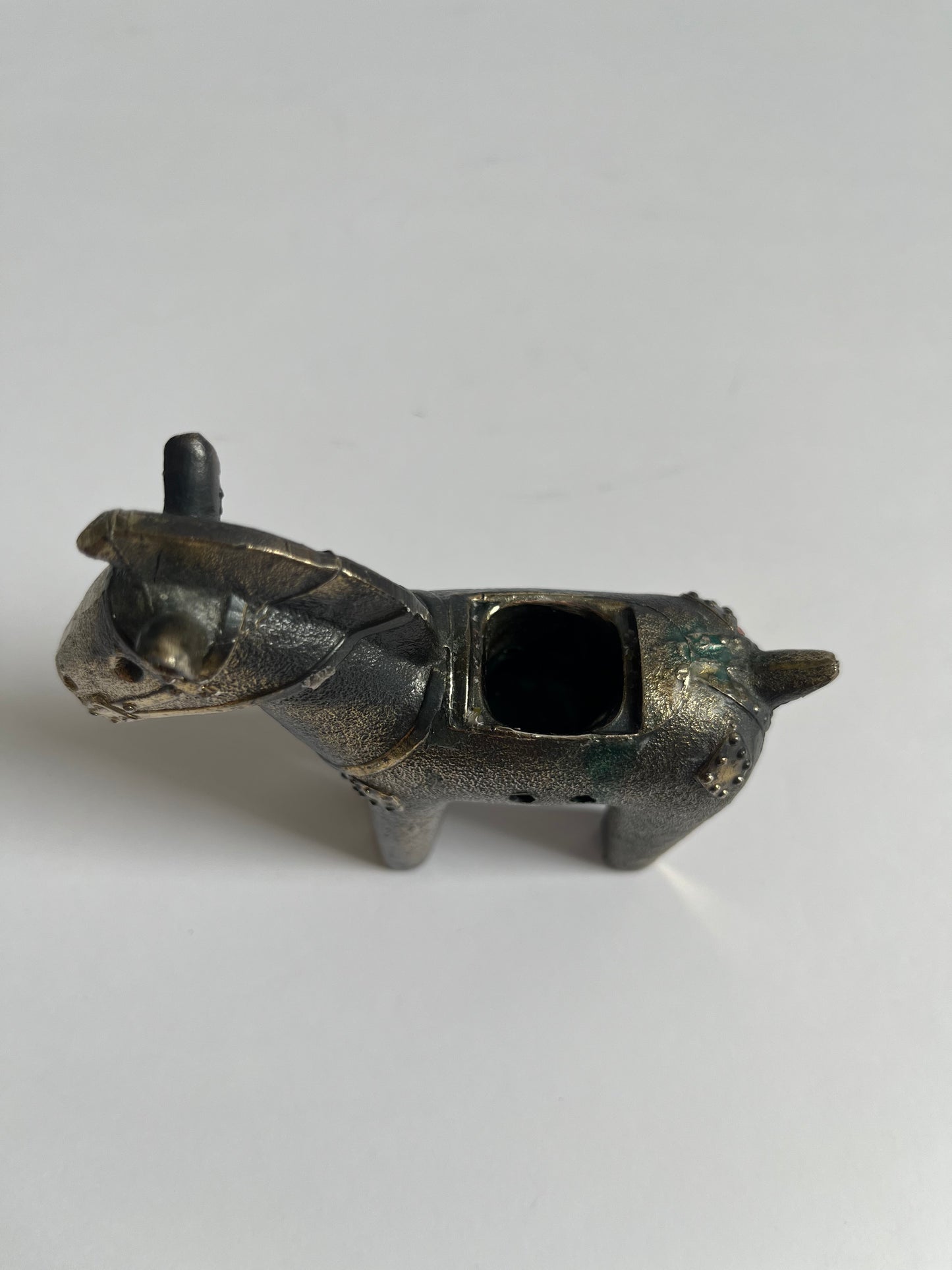 Cast Metal Horse Incense Holder