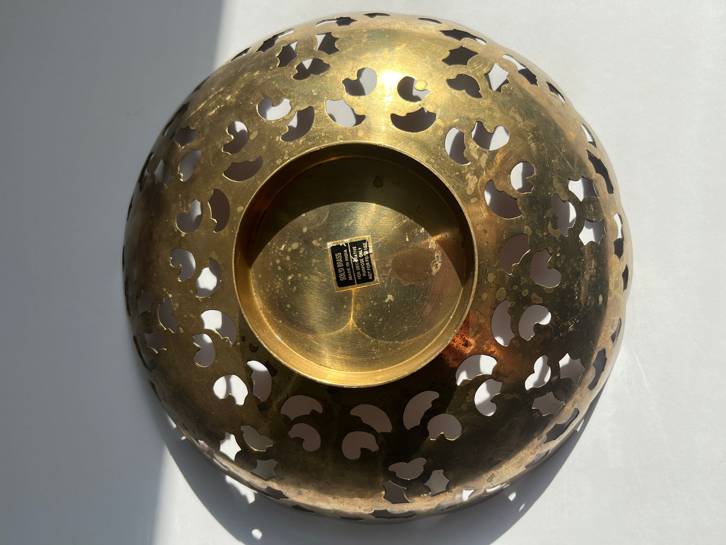 Brass Pedestal Bowl