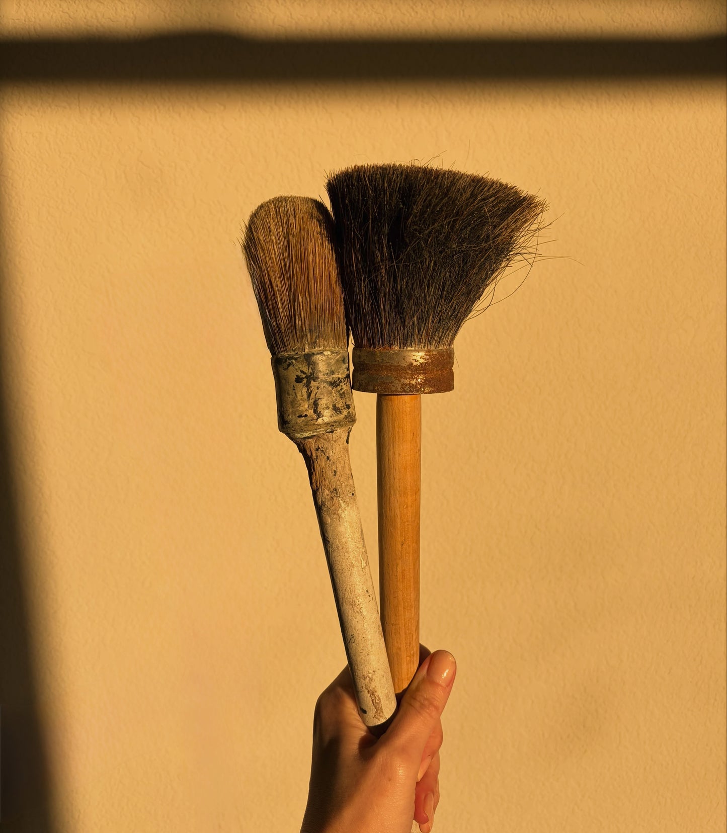 French Artist Antique Paint Brushes
