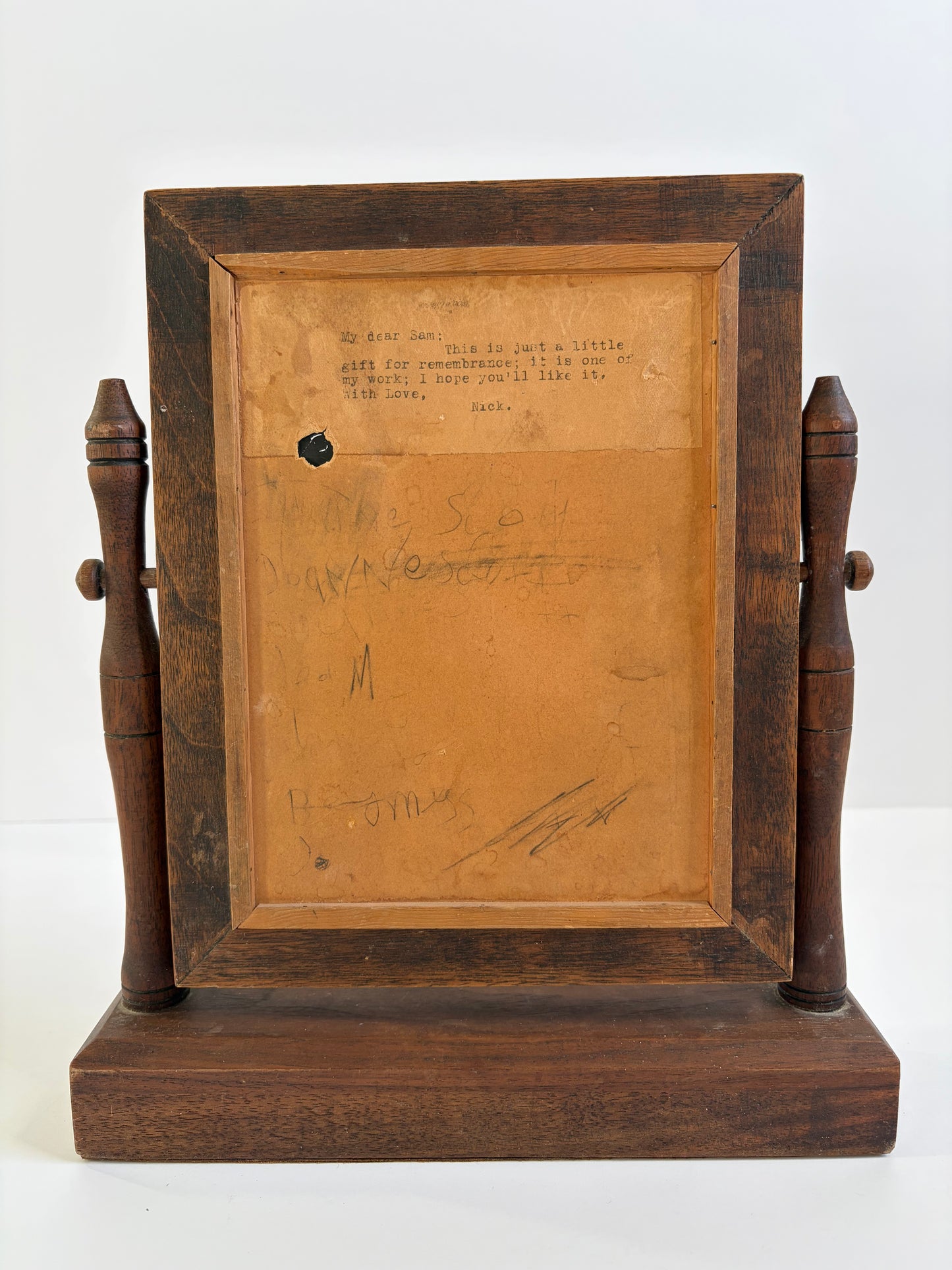 Vintage Wood Mirror