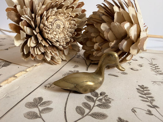 Brass Paperweight Duck
