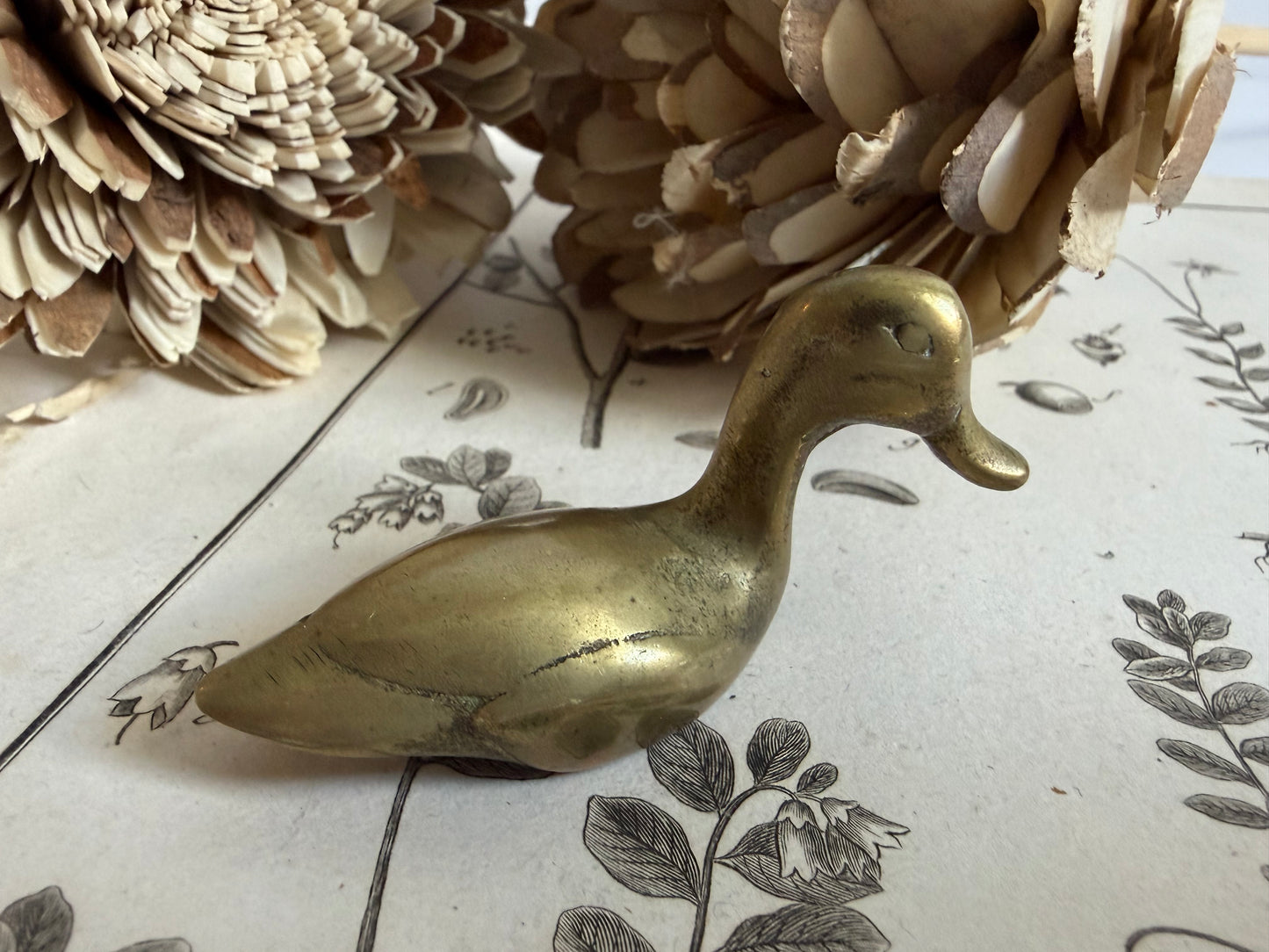 Brass Paperweight Duck