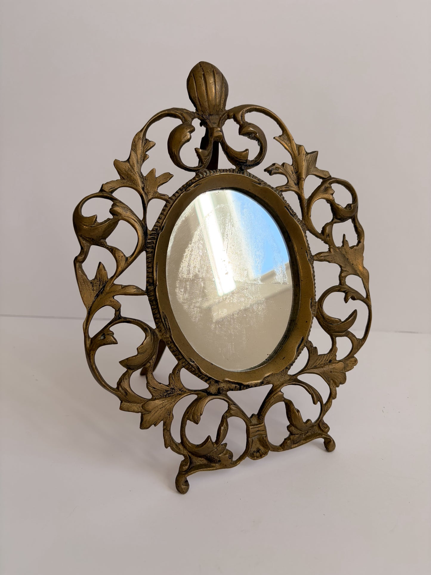Art Nouveau Gold Mirror