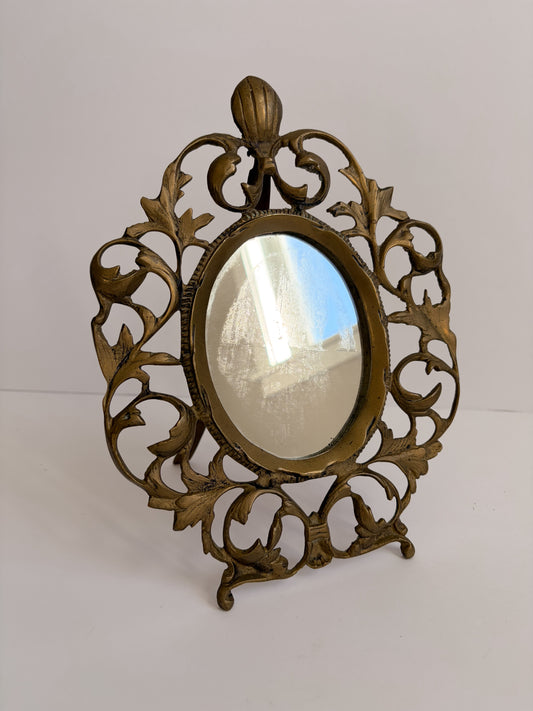 Art Nouveau Gold Mirror