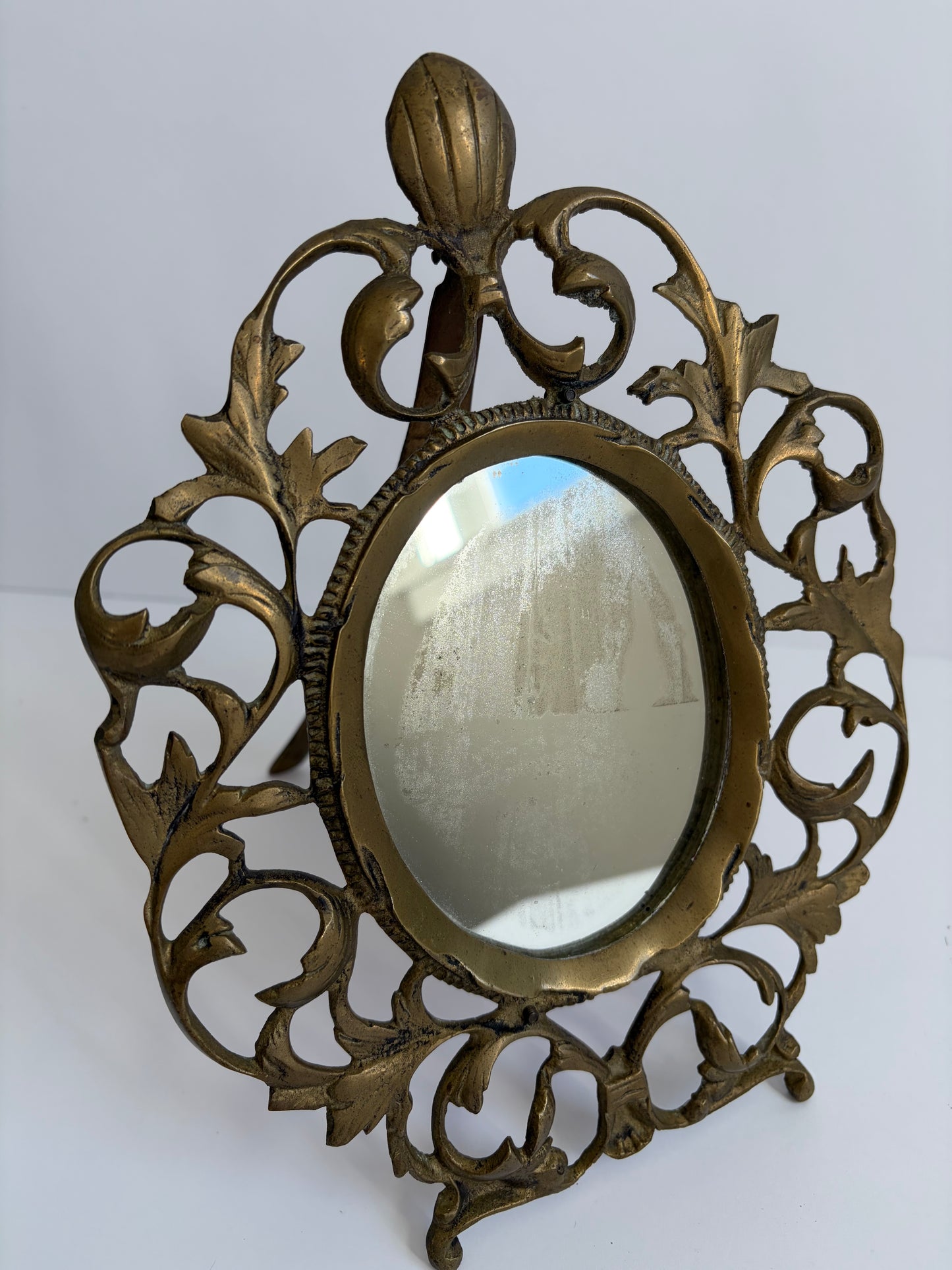 Art Nouveau Gold Mirror