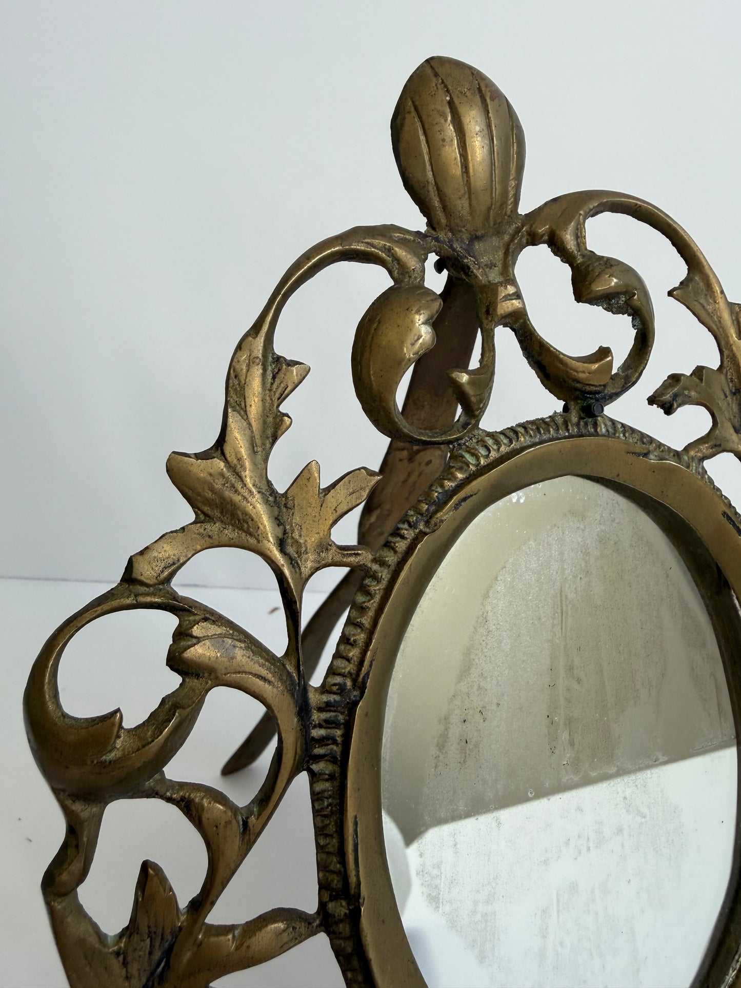Art Nouveau Gold Mirror