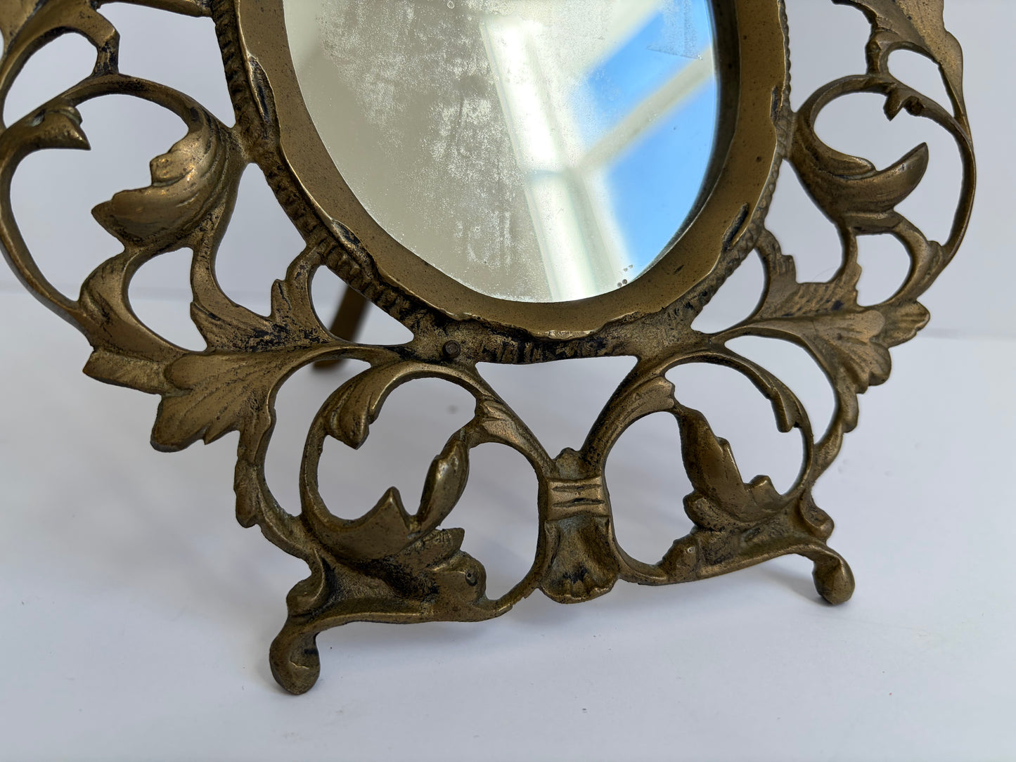 Art Nouveau Gold Mirror