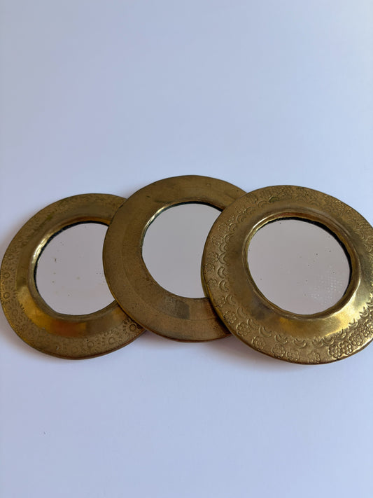 Gold Mirrors | Set of 3