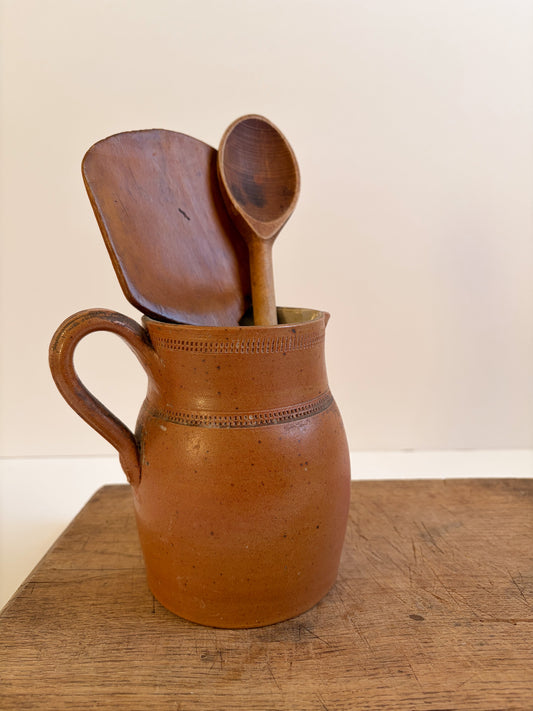 Salt Glazed Stoneware Pitcher