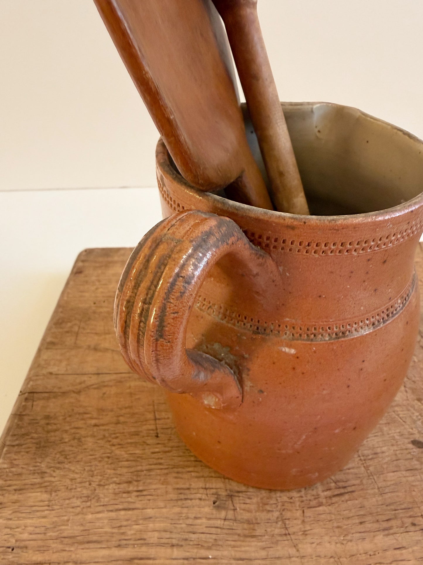 Salt Glazed Stoneware Pitcher