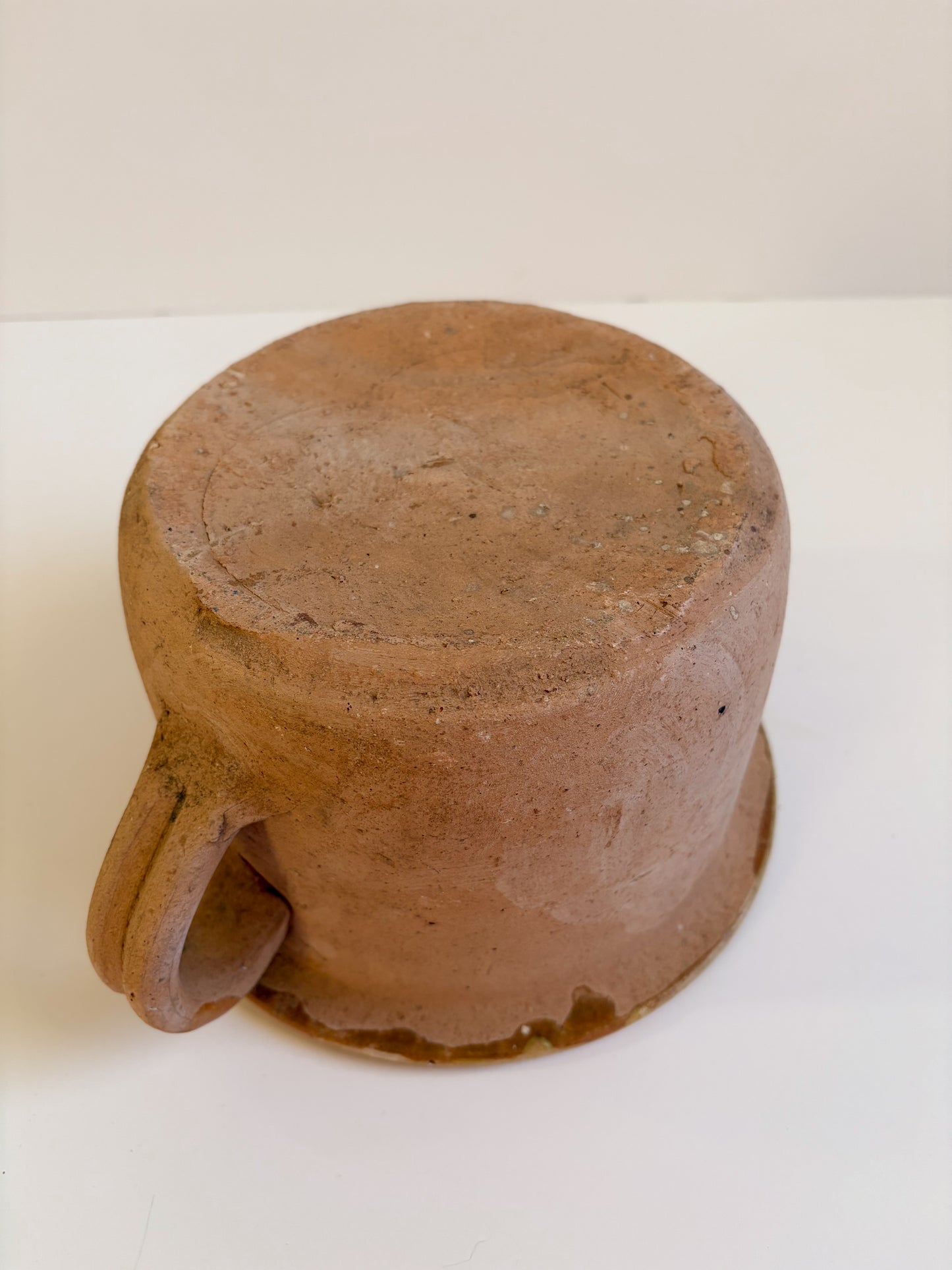 Terracotta Jug with Yellow Glaze