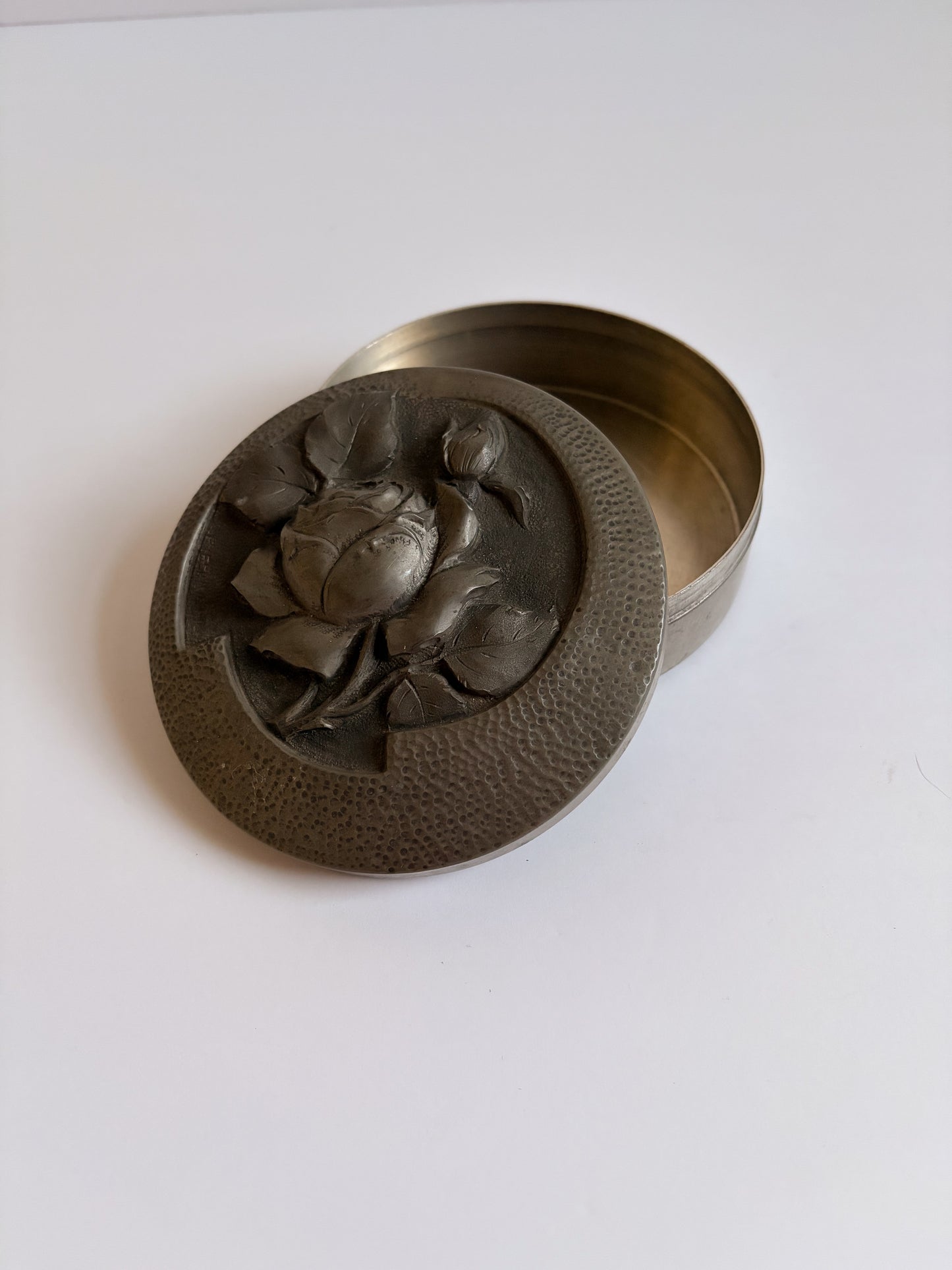 Art Nouveau Pewter Trinket Dish
