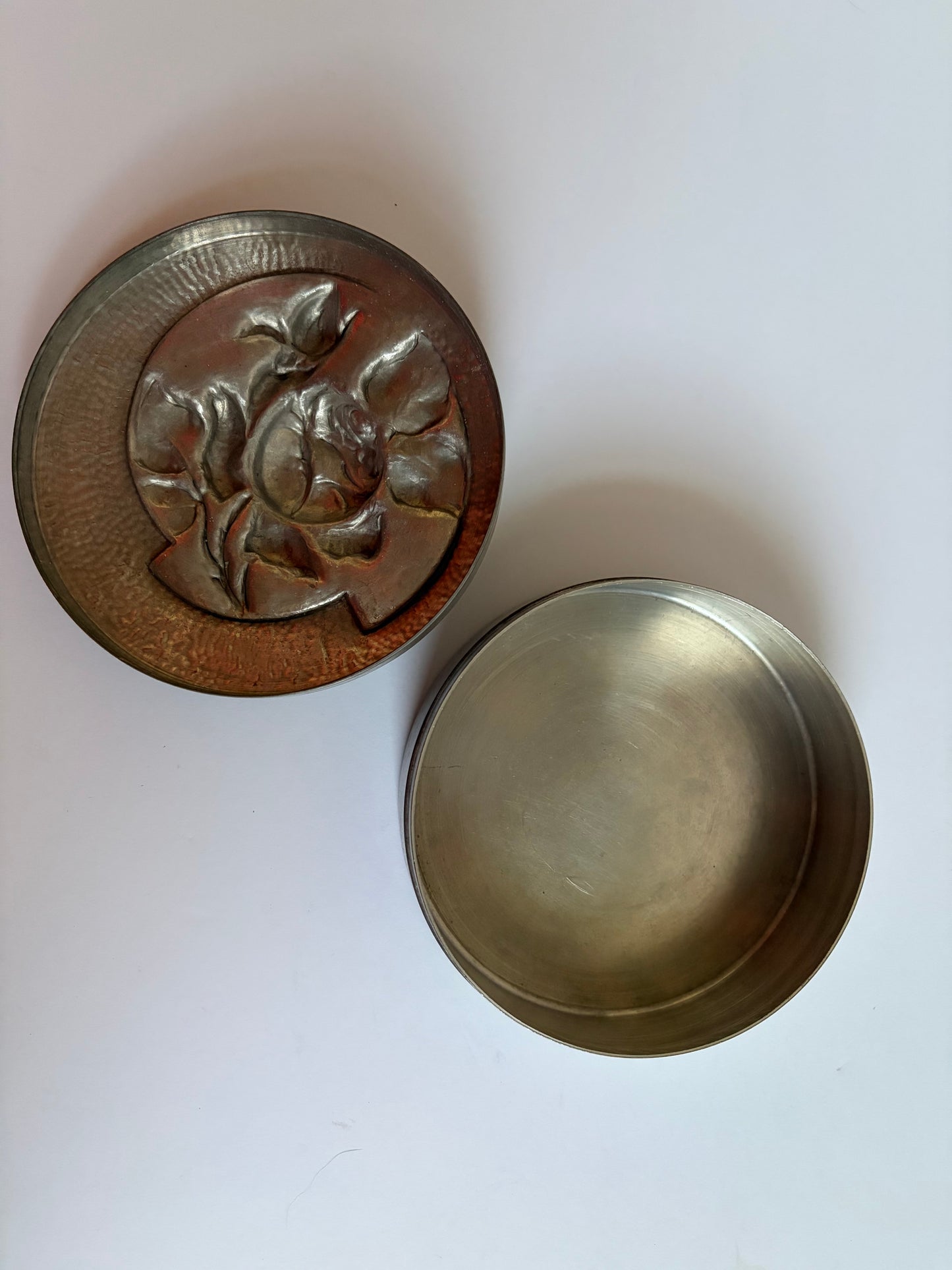 Art Nouveau Pewter Trinket Dish