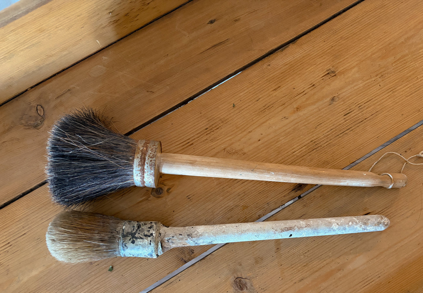 French Artist Antique Paint Brushes