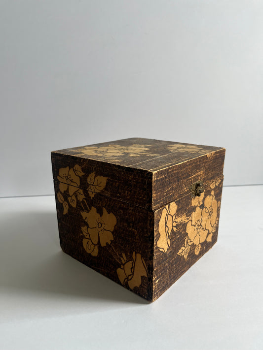 Pyrography Antique Box